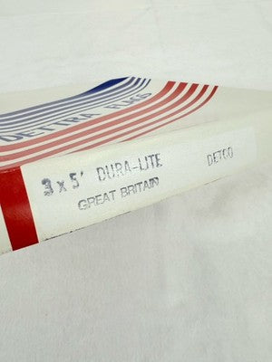 Vintage Dettra Flag 3x5 UK United Kingdom Great Britain Made In USA Nylon