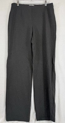 Coldwater Creek Ponte Perfect Pants Medium Gray Classic Fit Pull On Knit Womens
