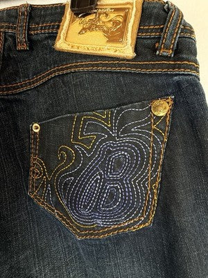 Vintage Apple Bottom Jeans 9/10 Embroidered Y2K Bootcut *FlawRead