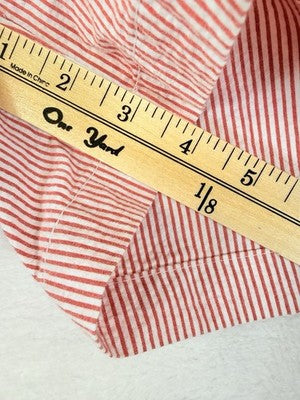 Old Navy Everyday Shorts 10 Womens 4” Pink White Striped Cotton Stretch