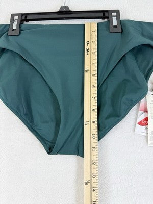 Calia Swim Bottom Large Womens Sea Green Core Mid Rise Bikini Swimwear New NWT