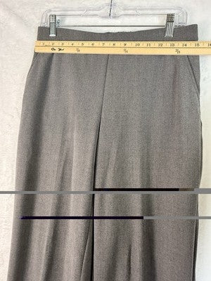 Briggs New York Pants 8 Petite Back Elastic Waist Gray 8P Pull On Womens
