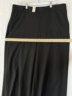 Banana Republic Hayden Wide Leg Pants 18 Black High Rise Womens New NWT