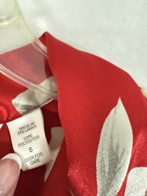 Victoria’s Secret Satin Sleepshirt Nightshirt Pajamas Red Roses Victoria