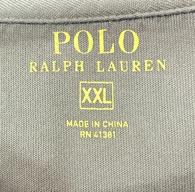 Polo Ralph Lauren Shirt XXL Tee Short Sleeve Green Mens Pocket 100% Cotton