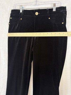Inc International Concepts Pants 8 Black Velour Velvet Stretch Skinny Womens
