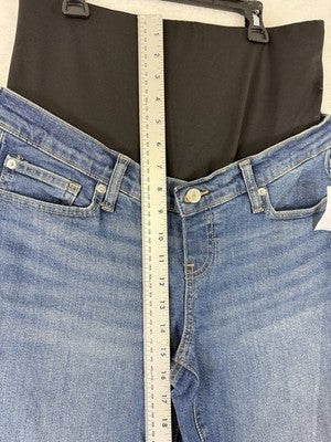 Gap Maternity Girlfriend Jeans 30 10 Short Women Full Panel Blue NWT