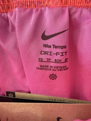 Nike Tempo Running Shorts XS Dri Fit Pink Womens New NWT