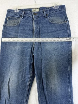 LL Bean Jeans Mens Classic Fit 36x32 Blue Denim LLBean