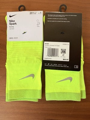 Nike Spark Running Socks Ankle Lightweight Men 8-9.5 Women 9.5-11 Lot Large New