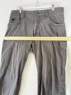 Kuhl Kanvus Jean Mens 34x30 Patina Gray Canvas Jeans Revolt