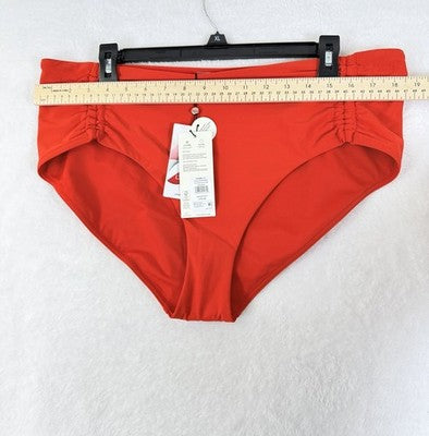 Calia Swim Bottom XL Red Adjustable Tie Front Womens Tankini Swimwear New NWT