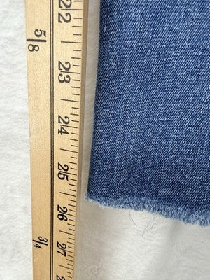 Gap Vintage Slim High Rise Jeans 25 0 Womens Blue Raw Hem Denim