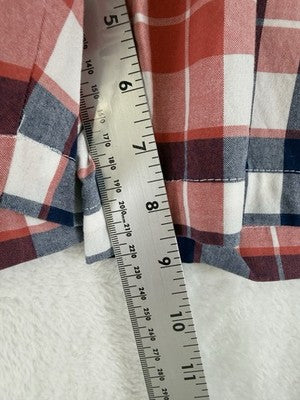 Jos A Bank Shorts 40 Mens Red Blue Plaid Stays Cool 100% Cotton 9” Joseph
