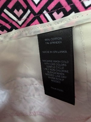 Express Shorts 0 Womens Pink Side Zip Cotton Stretch