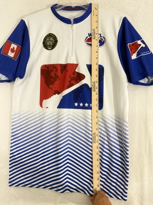 World Axe Throwing League Jersey Large Men’s WATL Zelaya Canada Bad Axe White