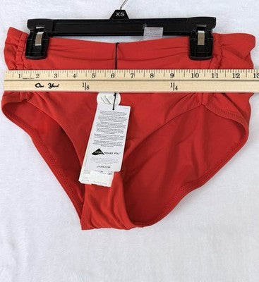 Calia Swim Bottom XS Red Adjustable Tie Front Womens Tankini Swimwear New NWT