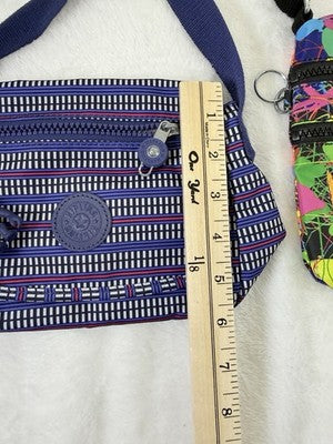 Kipling Crossbody Bag Small Abanu Mini Black Purple Purse Lot