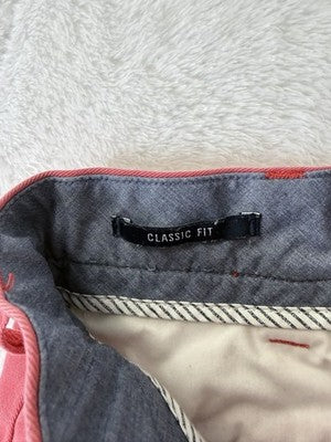 Nautica Deck Shorts 40 Pink Chino Classic Fit 8.5” Mens Classic Fit