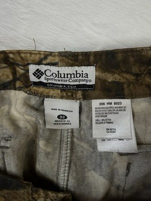 Columbia Timberwolf Camo Pants 32 32x31 Mens Hunting Cargo