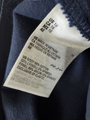 Charter Club Crop Pants 16 Blue Pull On Chelsea Skinny Leg Twill Womens New NWT