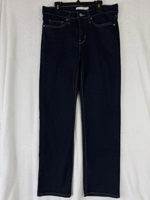 Levis 314 Shaping Straight Leg Jeans 28 Womens Dark Blue Rinse 28x28 Levi’s
