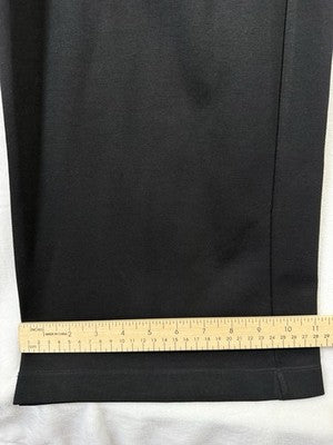 Max Studio Wide Leg Sailor Pants Small Black Pull On High Rise Womens New $128