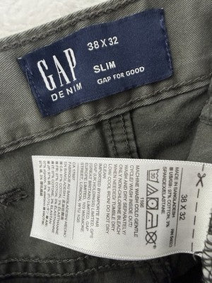 Gap Slim Expedition Pants 38x32 Denim 5 Pocket Mens