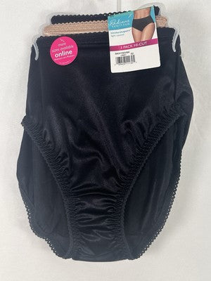 Vanity Fair Panties Size 5 Small Radiant Undershapers Nylon Briefs Lot 3 Hi Cut