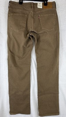 Levis 514 Straight Jeans Mens 29x30 Brown Levi’s New NWT