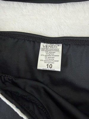 Venus Bikini Set Top C Bottom 10 Black Halter Underwire Womens Swim Swimwear