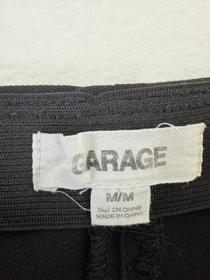 Garage Pants Medium Black High Rise Zipper Slim Womens