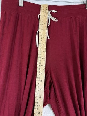 Gap Body Pajama Pants Small Petite Modal Red Knit Womens PJ New NWT