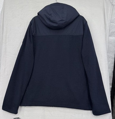 Free Country Cable Fleece Brisk Jacket XL Mens Navy Blue Zip Hooded New NWT