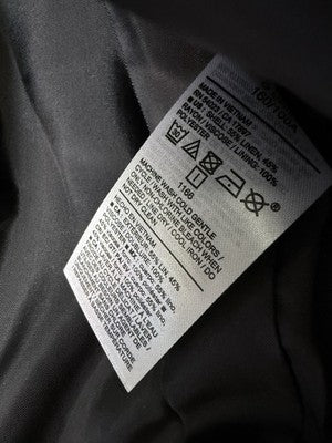 Old Navy Linen Blazer Women Large Petite Black Collarless Suit Jacket LP New NWT
