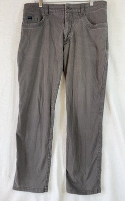 Kuhl Kanvus Jean Mens 34x30 Patina Gray Canvas Jeans Revolt