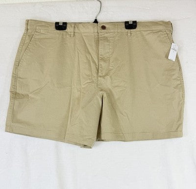 Gap Shorts Mens 42 6” Vintage Khaki Beige Flat Front New NWT