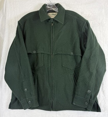 Vintage LL Bean Wool Field Jacket Large Mens Hunting 70s 80s Made In USA