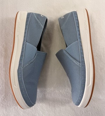 Kuru Womens Shoes 8 Roam Atla Slip On Canvas Blue