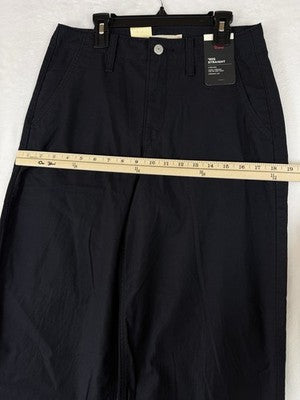 Levis 90s Straight Leg Pants 27 Womens Black 27x28 100% Cotton Mid Rise New NWT