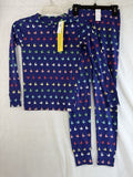 Gap Kids Organic Cotton PJ Set 10 Girls Long Sleeve Pants Blue Butterfly New