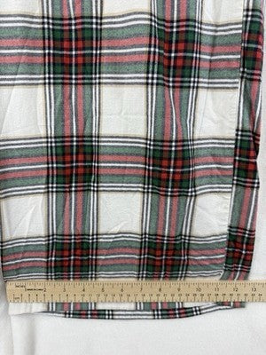 Aerie Flannel Skater Pajama Pants Large Womens Red Plaid Wide Leg American Eagle