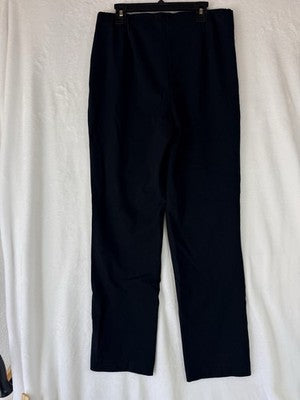 J Jill Ponte Slim Leg Pants Small Black Knit Stretch Womens
