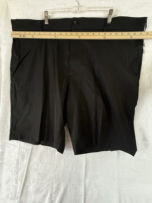 Walter Hagen Golf Shorts 48 Mens Black Flat Front 10” New NWT