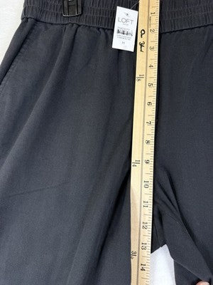 Ann Taylor Loft High Rise Jogger Pants Womens Medium Gray Pull On New NWT