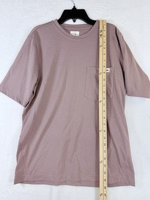 Ocean & San Mens Small All Day Shirt Cycling Jersey Muave Pocket Tee