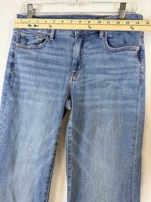 American Eagle Low Rise Flare Jeans 6 Short Blue Womens
