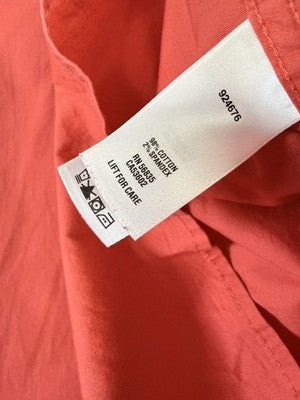 Cabelas Womens Shirt Utility XL Coral Long Sleeve Buttton Up Top