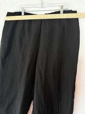 Habitat Clothes To Live In XL Cropped Pants Black Artsy Art To Wear Womens