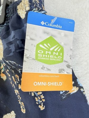 Columbia Shorts Womens XS Sandy River Short II 5” Nylon Birds Pockets New NWT